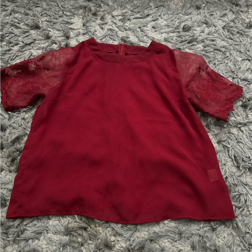 Burgundy Blouse